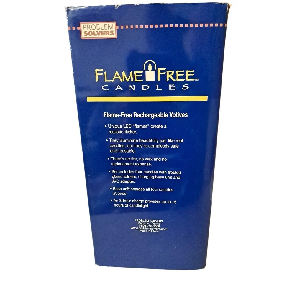 Flame‎ Free Candles 4 Pack Problem  Solvers